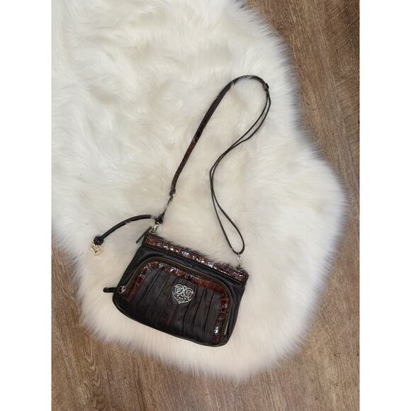 Brighton Leather Crossbody/Shoulder Bag - Picture 1 of 6